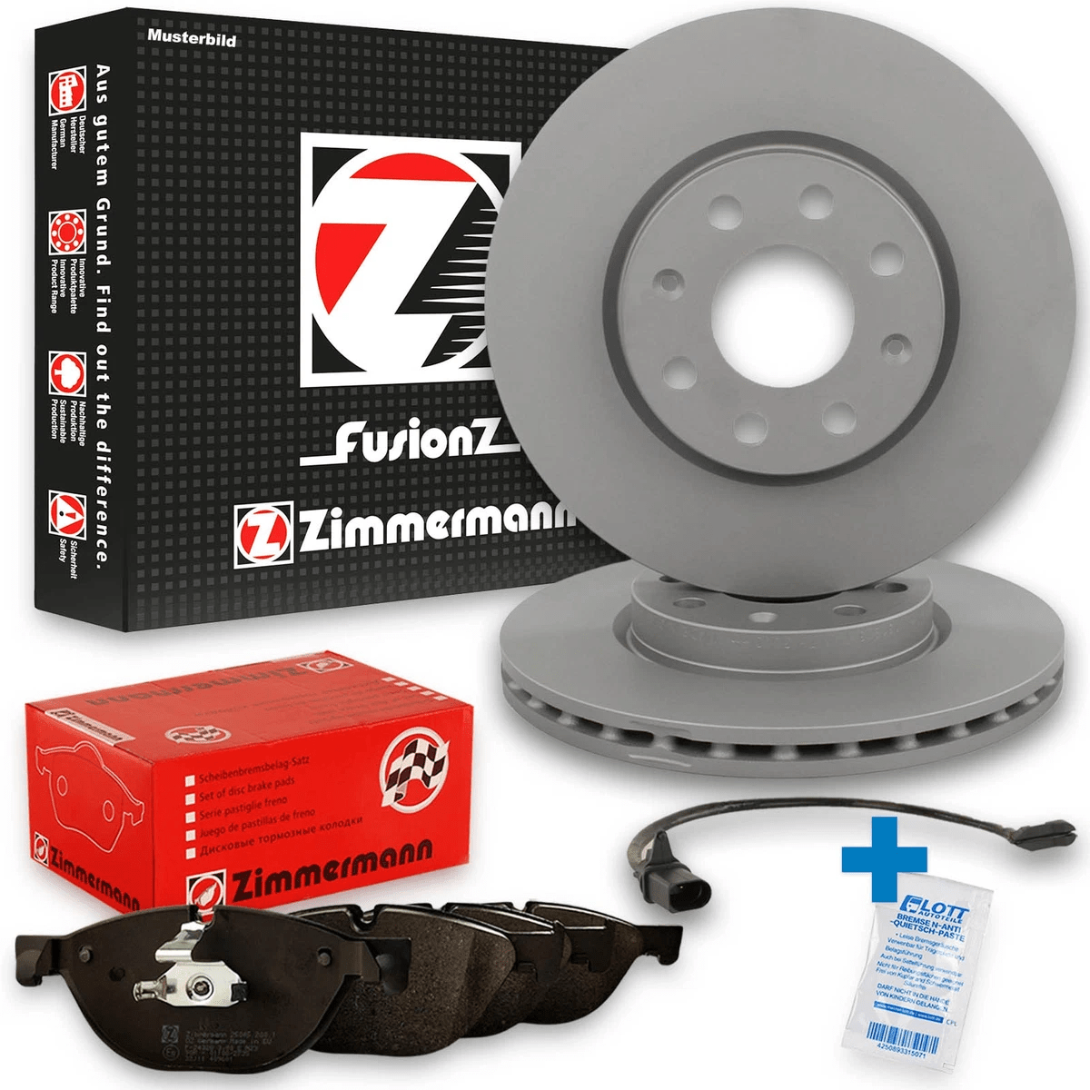 Гальмівні диски та колодки Zimmermann для Toyota Corolla E12 Гальмівні диски та колодки Zimmermann для Toyota Corolla E12